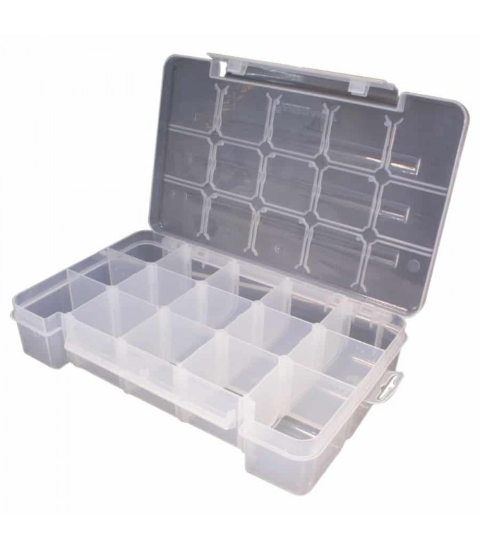 Plastic organizer cabinet 15 compartments - Clear