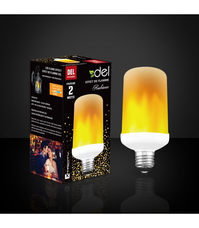 Ampoule effet flamme 2 Watt de Xtricity