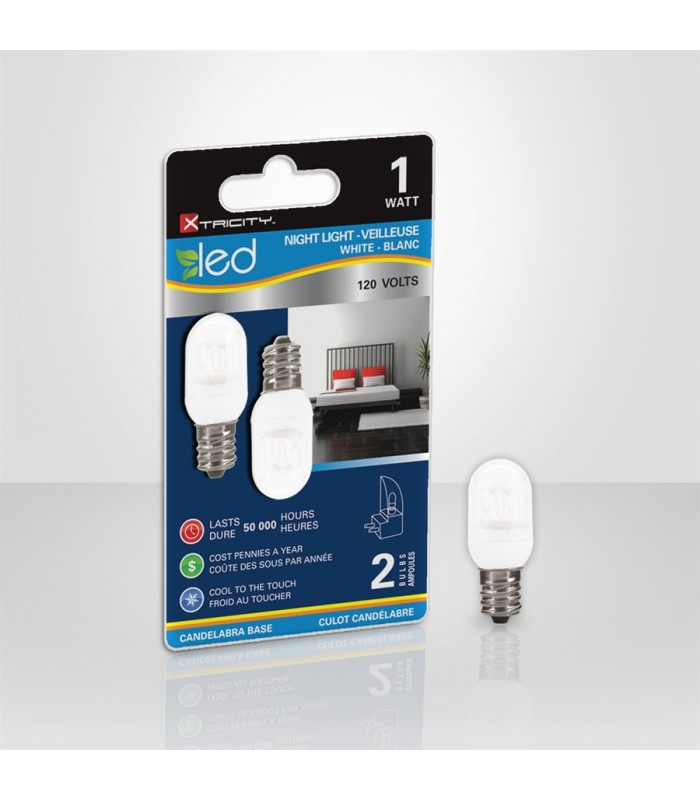 Ampoule DEL pour Veilleuse 1 Watt - Blanc