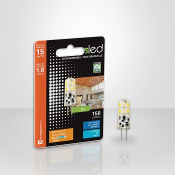 Ampoule DEL 12V G4 1,8 Watt Non-Graduelle - Blanc Doux