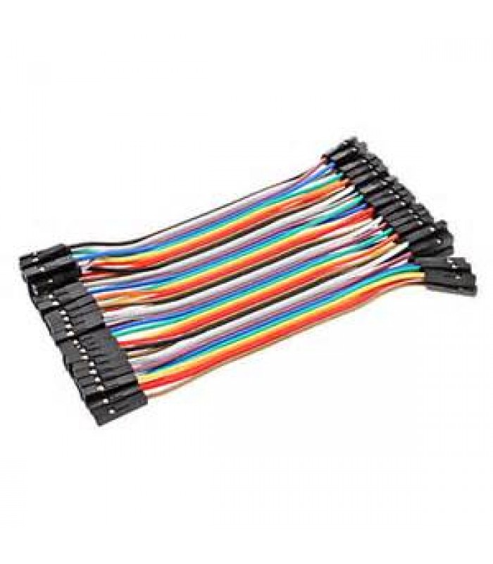 Fils Dupont femelle à femelle câble de ligne 40 connecteurs 2.54mm pour Arduino (20cm)