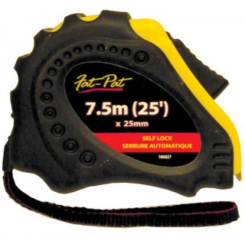 Ruban à mesurer 25 pouces / 7,5 mx 1 po à verrouillage automatique de Fat-Pat