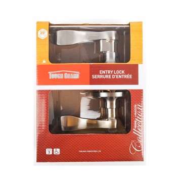 Levier de verrouillage de porte d'entrée nickel satiné de Tough Guard