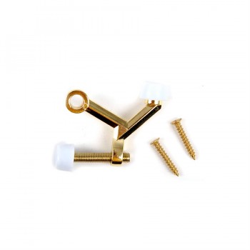 Tough Guard Hinge Pin Door Stop Adjustable - Brass