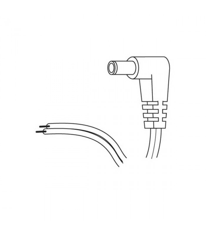 Global Tone CCTV DC Power Cable Connector Socket 5.5mm x 2.1mm Male Pigtail 25cm