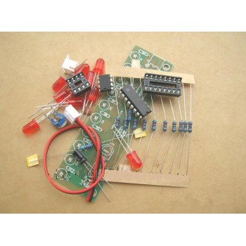 NE555+CD4017 Light Water DIY Kits Electronic suite Water lamp module Red