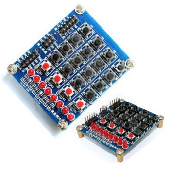 8 Led 4x4 Keypad Matrix Keyboard Buttons LED Independent