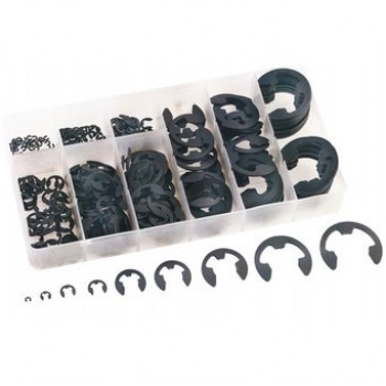 Stainless Steel E-Clip Assortment Kit - 200pcs
