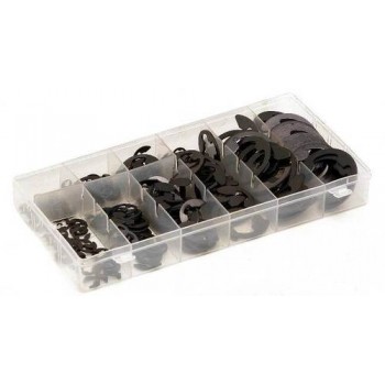 E-Clip & Retaining Ring Assortment Kit - 300pcs