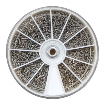 1000Pcs Screw & Nut Assortment Repair Kit For Eyeglass Cell Phone