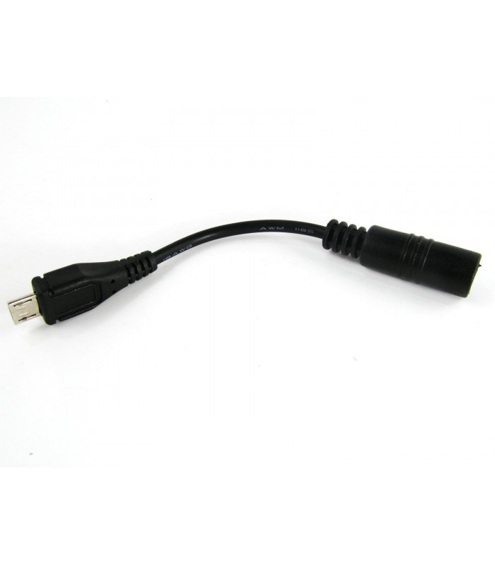 5.5x2.1mm Female To micro USB DC Power Supply Adapter charging Cable