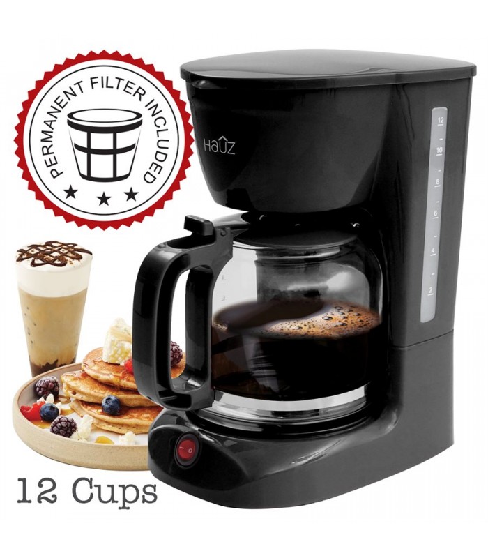 12 Cup coffee maker Black