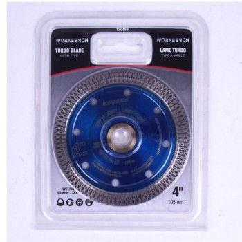 Tooltech Workbench Contractor Grade Mesh Rim Diamond Saw Blade Extra Turbo 4 in.