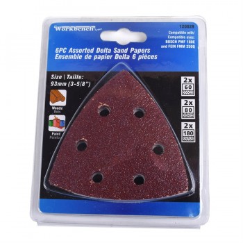 Workbench 6pc Delta Rde Sandpaper Set (for wood)