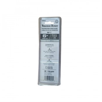 Workbench Reciprocating Saw Blade 6in x 19mm 18T Bi-Metal Super Heavy Duty 5/pk