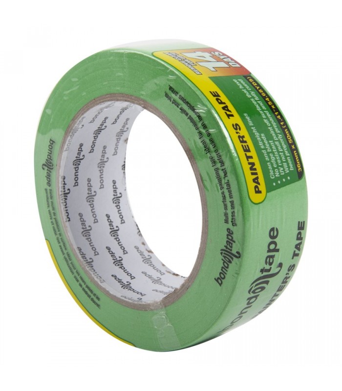 Bond-n-Tape Painter's Tape Green 1-1/2 in (36mm) x 50m