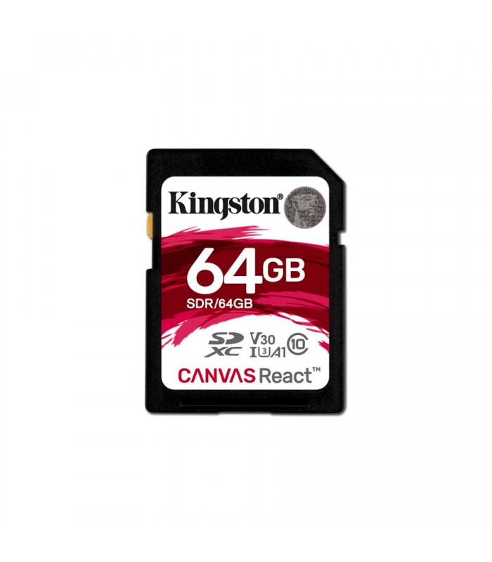 Kingston Canvas React 64Go UHS-I V30 SDHC