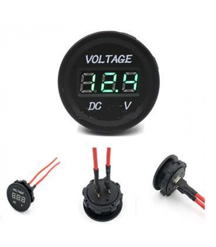 12V LED Digital Battery State Charge Indicator Meter Gauge