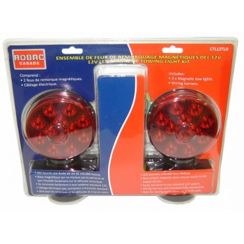 12V LED magnetic towing light kit