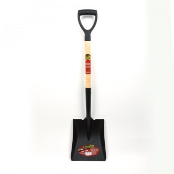 ProYard Shovel Square Mouth 9-1/2 in. x 41 in. Hardwood Handle Poly D-Grip