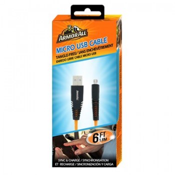ArmorAll Câble Micro USB Orange 1,8m
