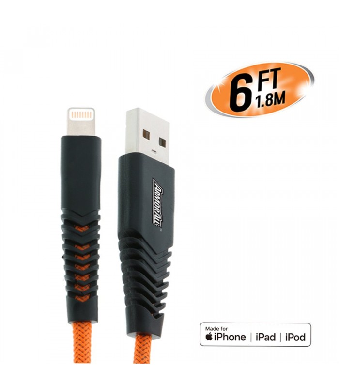 ArmorAll Câble Lightning USB Orange 1,8m