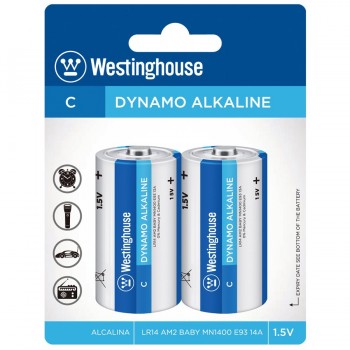 Westinghouse C Dynamo Alkaline Battery - 2 Pack