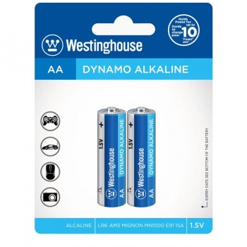 Westinghouse AA Dynamo Alkaline Battery - 2 Pack