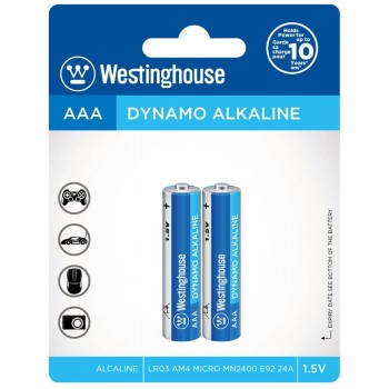 Westinghouse AAA Dynamo Alkaline Battery - 2 Pack