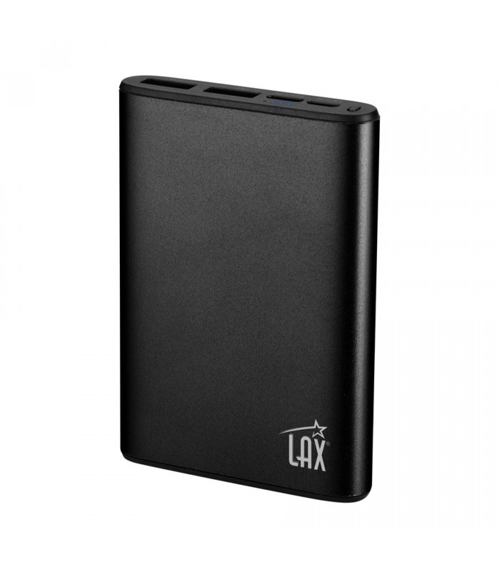 Banque dalimentation double USB LAX 7200mAh avec entrée de charge USB-C