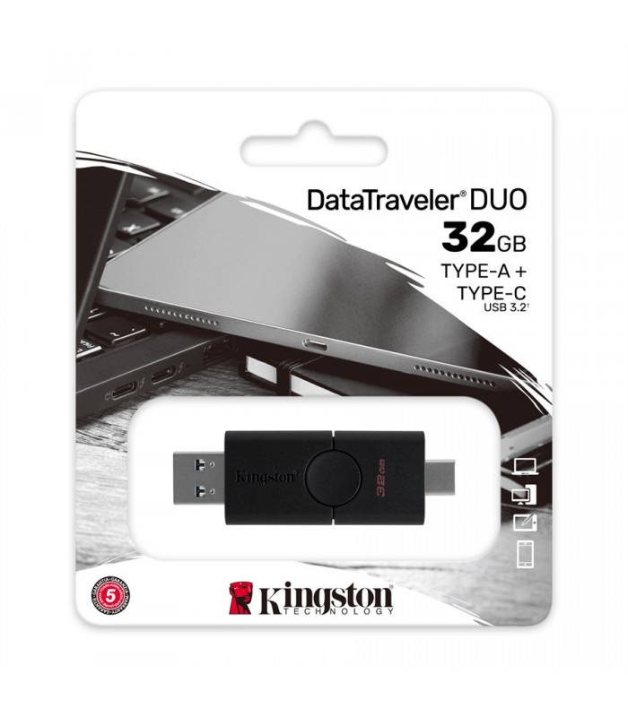 Kingston 32GB DataTraveler Duo USB 3.2 Gen1 plus Type-C