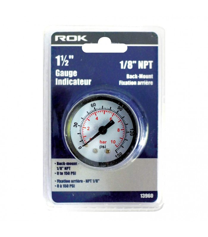 ROK Gauge 1-1/2 150 PSI