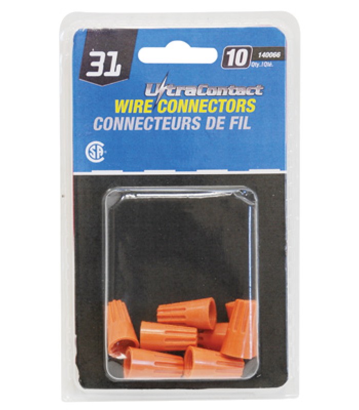 Connecteurs de fil #31 Orange de Toolway - Paquet de 10