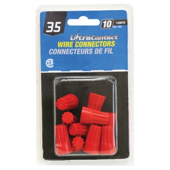 Toolway Twist On wire connectors #35 Red - Pack of 10