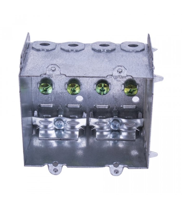 25cu.in 2 Gang 3”(H) x 3-¾”(L) x 3-¾” (W) Switch Box