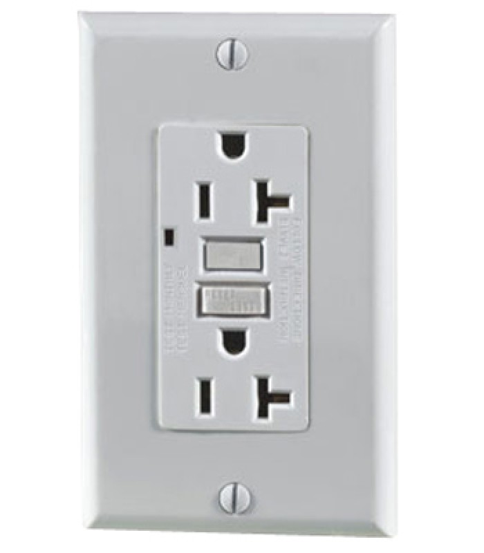 Toolway GFCI Duplex Receptacle White - 15A