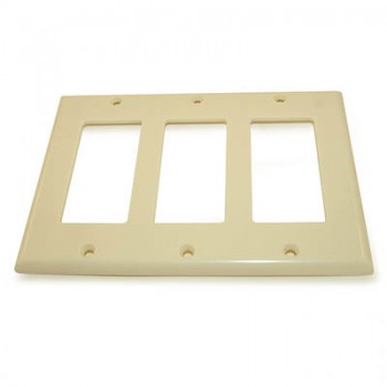 Toolway 3-Gang White Decorator Wall Plate - Ivory