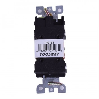 Prise double 15a sécuritaire - Blanc