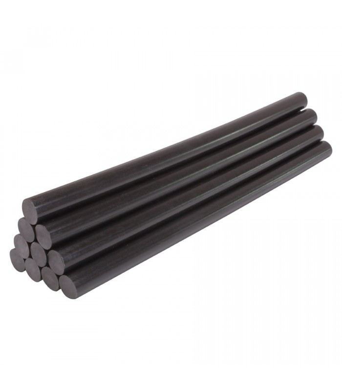 RedTools Bâtonnets de colle 30cm (12'') - Noir - Paquet de 12