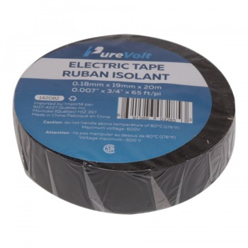 PureVolt Ruban isolant en PVC - Noir