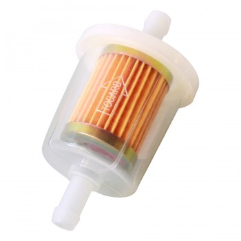 Filtre à carburant jetable en ligne avec barbelure 3/8 po.