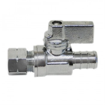 Robinet d'arrêt droit quart de tour PEX 1/2 po x 3/8 po od de StreamWay