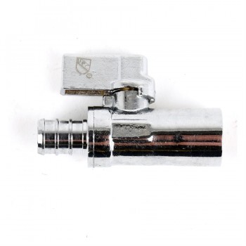 Robinet d'arrêt droit quart de tour PEX 1/2 po x 1/2 po. Cuivre de StreamWay