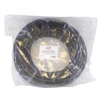 RedLink Gaine annelée fendue - 12 mm (1/2") - 30m - Noir