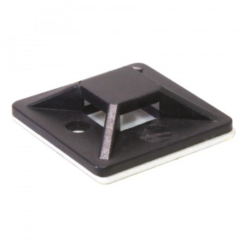 RedTools Self-Adhesive Tie Mount 1" - Black - Pack of 100