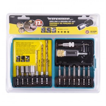 Workbench 17PC Impact Drill Bits and Driver Set