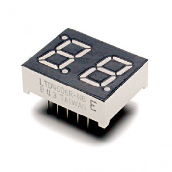 Afficheur double 7 segments vert (CC)