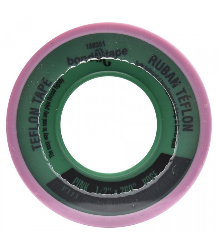 Bondtape Teflon Tape 1/2 In. X 260 In. Pink