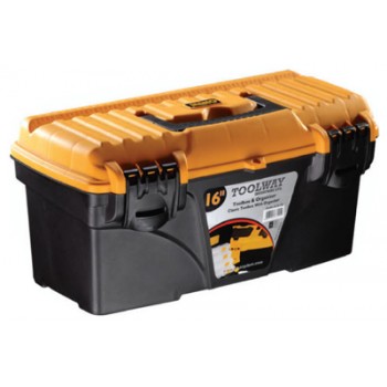Boîte à outils classique avec couvercle plat 16 pouces de Toolway