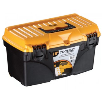 Boîte à outils classique avec couvercle plat 18 pouces de Toolway